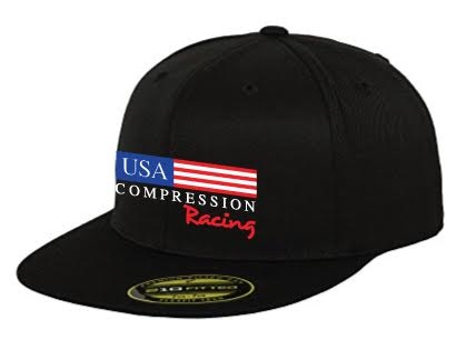 Racing Flexfit Adult Premium Fitted Cap - Black