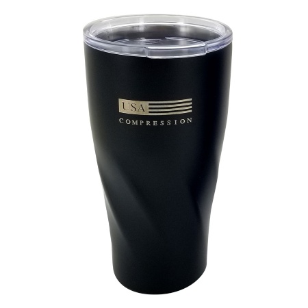 USA Compression Hugo Vacuum Insulate Tumbler - Black