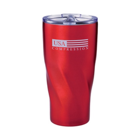 USA Compression Hugo Vacuum Insulated Tumbler - Red